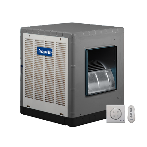 کولر آبی آبسال پشت بامی (مجهز به کلید الکترونیک و ریموت) مدل AC55SR کم مصرف